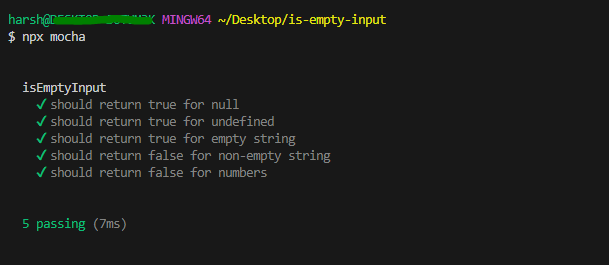 Test of node package